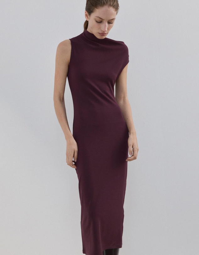 M.N.G - Asymmetrical Midi-Dress