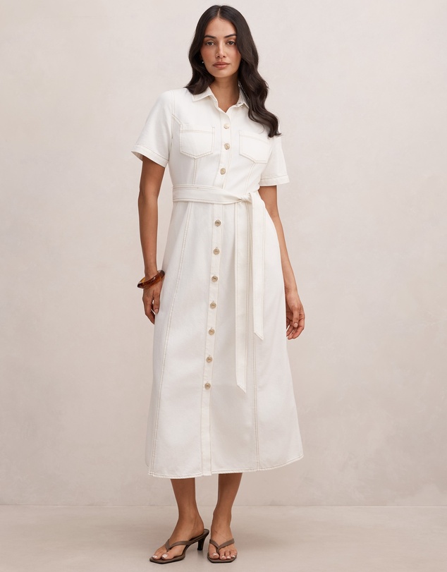 Forever New - Millie Midi Denim Shirt Dress