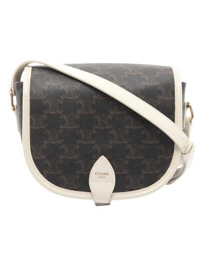 Pre-Loved by Azura Reborn - Pre-Loved Medium Triomphe Coated Canvas Folco Crossbody