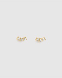 Kirstin Ash - Contour Topaz Studs
