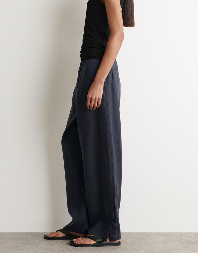 COS - Elasticated Linen Barrel-Leg Trousers