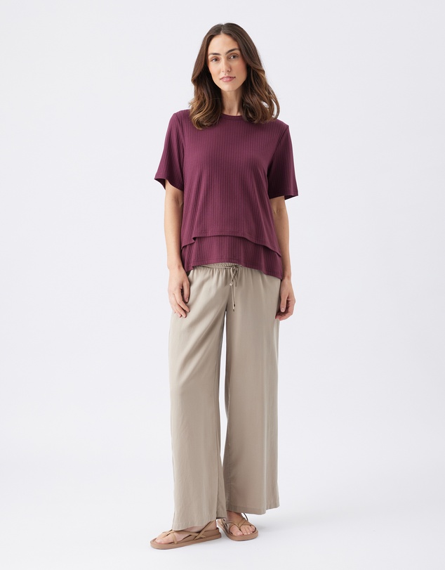 Ripe Maternity - Mike Rib Nursing Top