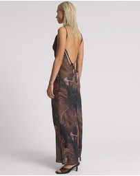 ONE TEASPOON - Jagger Long Slip Maxi Dress - Acid Trip