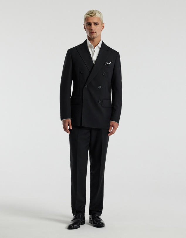 Calibre - Wool Double-Breasted Blazer Black
