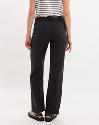 Amelius - Erin Linen Tie Cargo Pant