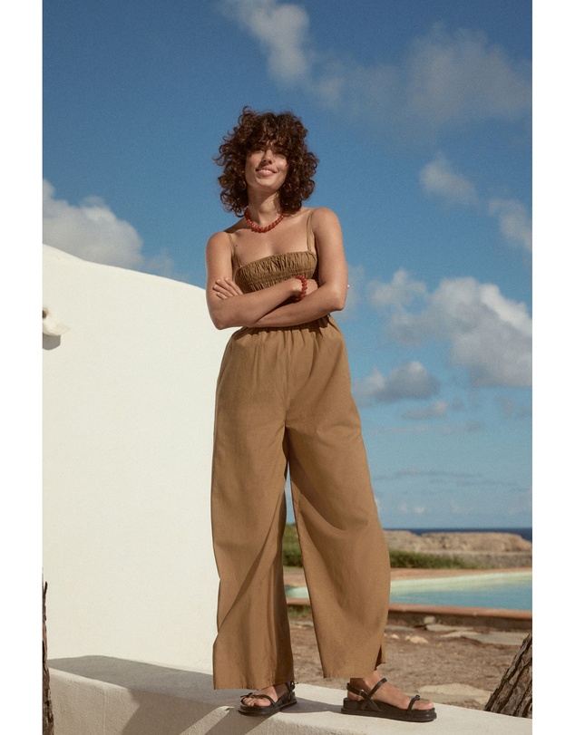NEXT - Shirred Bandeau Jumpsuit