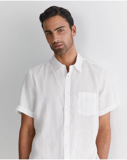 Sportscraft - Short Sleeve Linen Shirt
