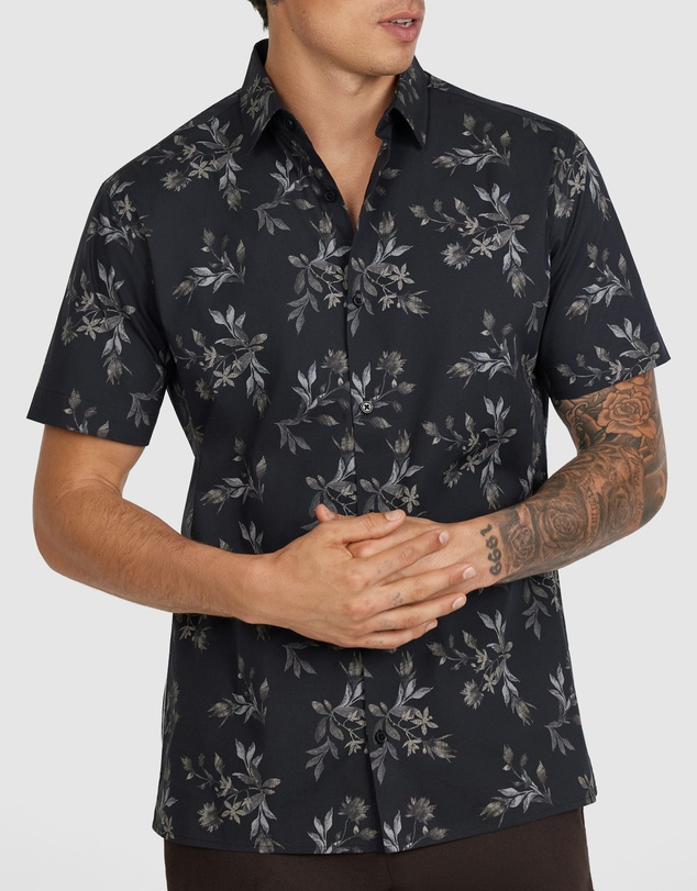 Tarocash - Silas Stretch Leaf Shirt