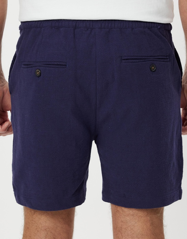 Staple Superior - Newport Textured Linen Blend Shorts
