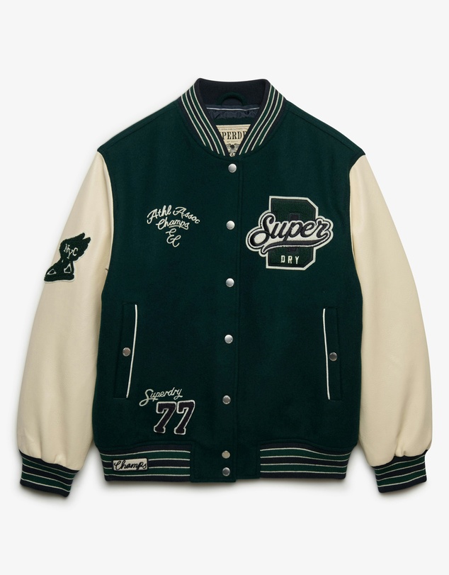 Superdry - Patched Varsity Bomber Jacket