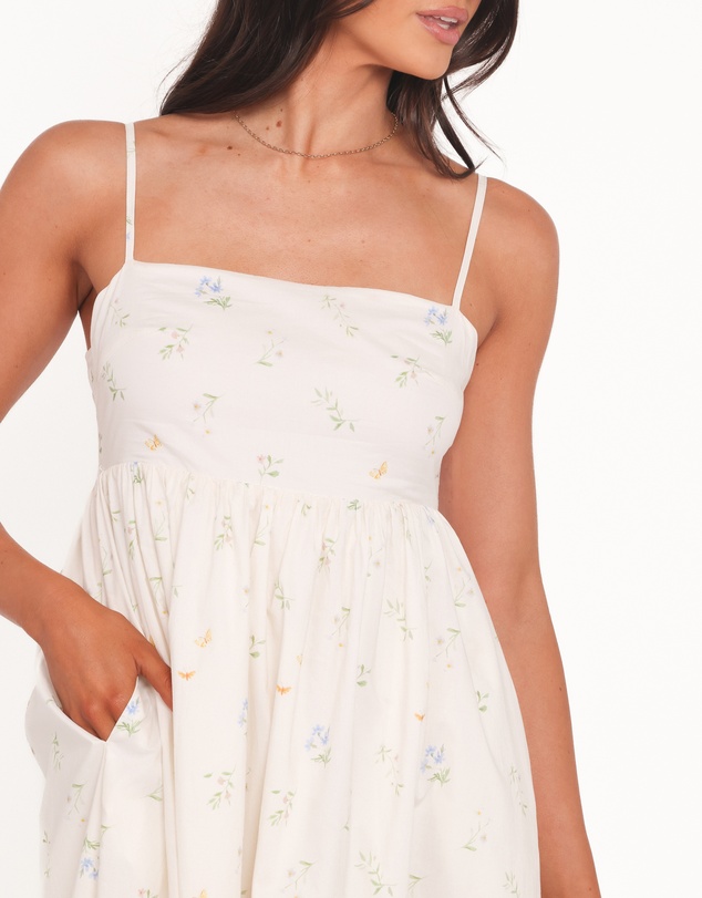 Petal & Pup - Odessa Maxi Dress - White Floral