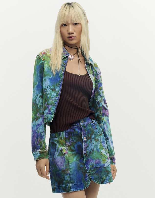 Desigual - Denim garden skirt