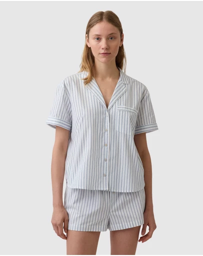 GAP - Poplin SS PJ Top