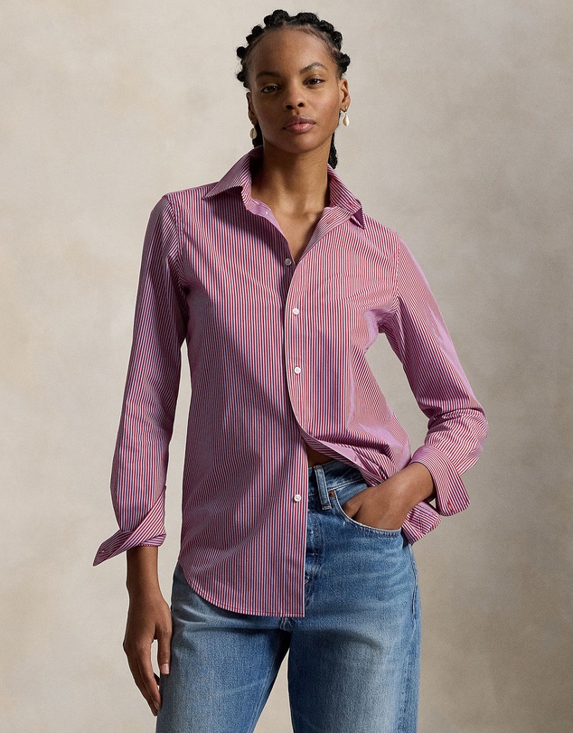 Polo Ralph Lauren - End-On-End Stretch Slim Fit Cotton Shirt - The ICONIC Exclusive