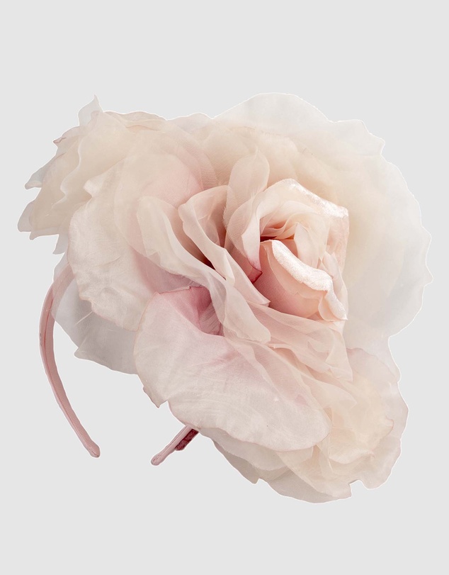 Fillies Collection - Large Dusty Pink Flower Fascinator Headband