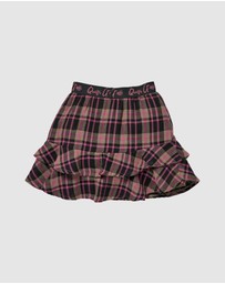 Quapi - Kendra Check Ruffle Skirt - Kids-Teens