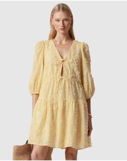 & Other Stories - Embroidered Mini Dress