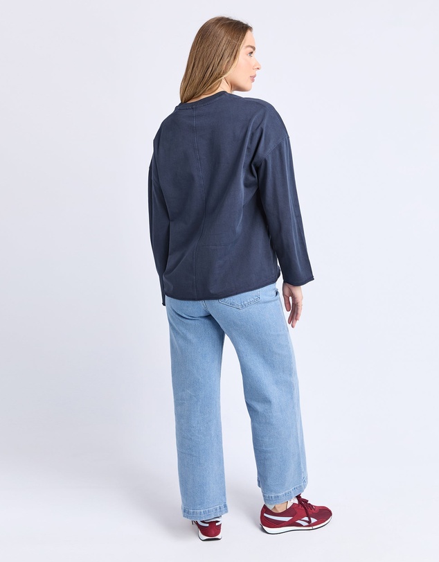 Foxwood - Knock Off Long Sleeve Tee Navy
