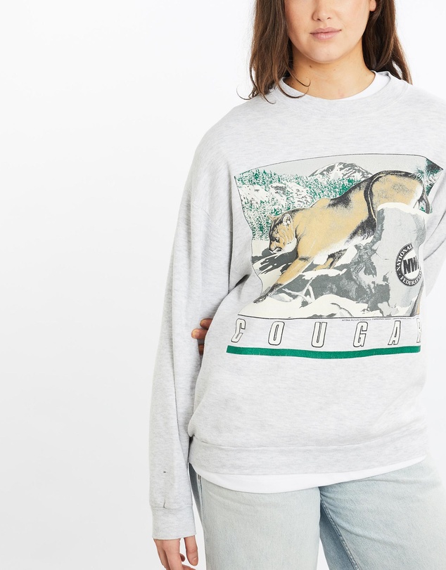 Vintage by The Real Deal - Pre Loved - Vintage 90s NWF Cougar Wildlife Sweatshirt