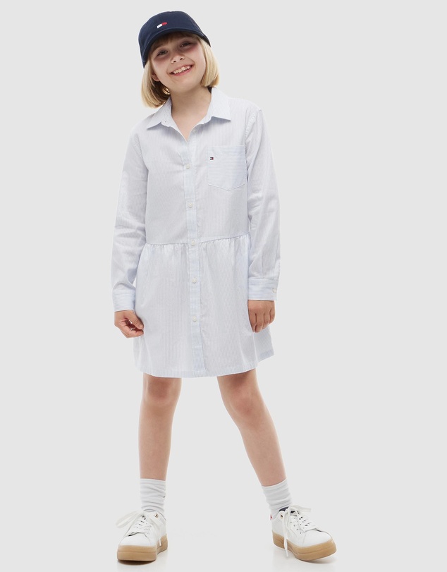 Tommy Hilfiger - Essential Patch Pocket Oxford Shirt Dress - Teens
