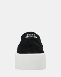 Steve Madden - Clifftop Black Suede Sneakers