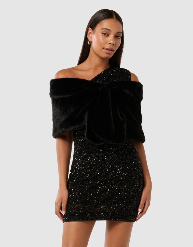 Forever New - Felicity Faux Fur Wrap