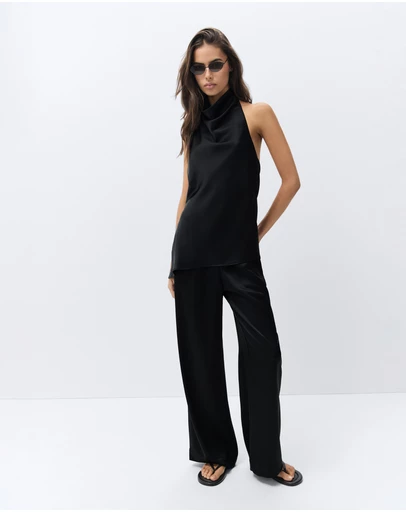 UNISON - Satin Wide Leg Pant