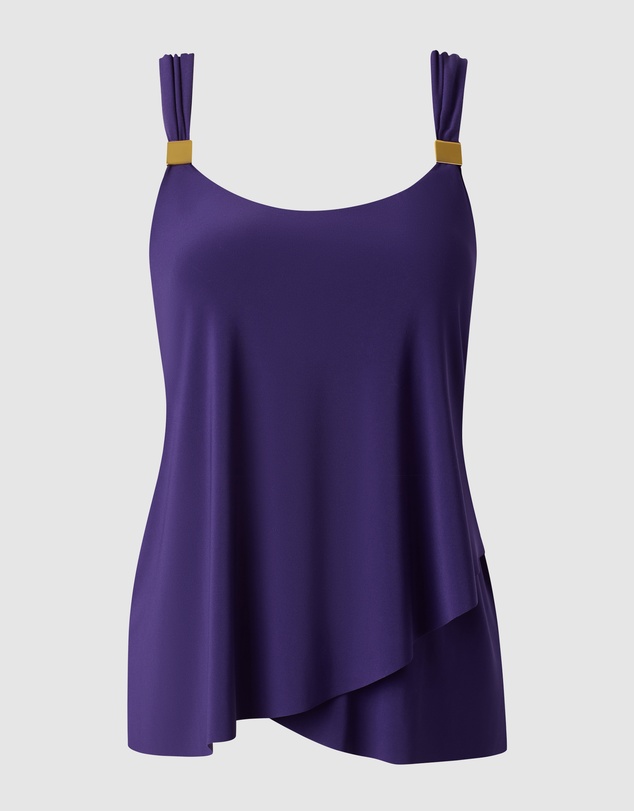 Miraclesuit Swimwear  - Dazzle Underwired Draped Tankini Top