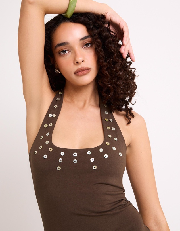 Insight - Melly Mother Of Pearl Mini Dress
