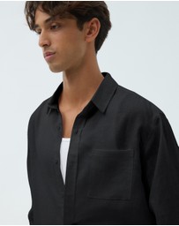 AERE - Resort Linen LS Shirt
