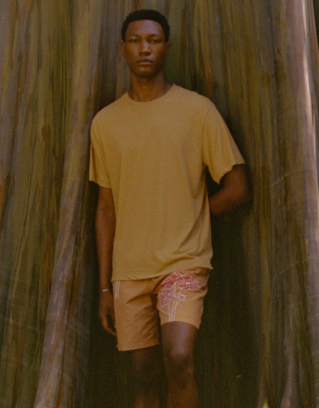 Frescobol Carioca - Felipe Linen Linear Floral Print Shorts