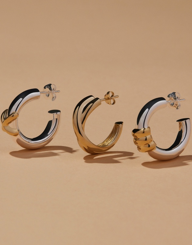 Najo - Tendresse Two-Tone Earrings