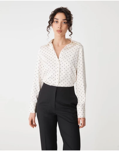 Forcast - Courtney Satin Spot Shirt