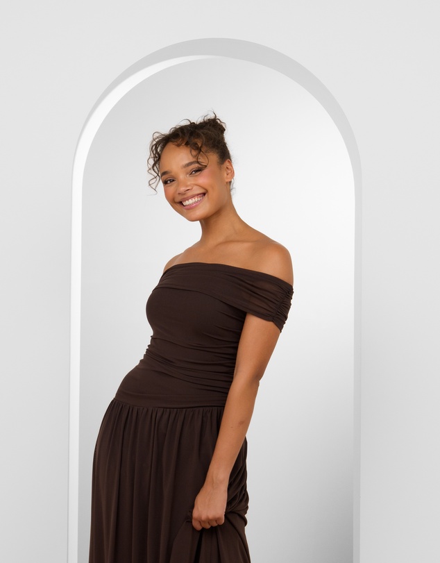 Pilgrim - Alyssa Off Shoulder Maxi Dress