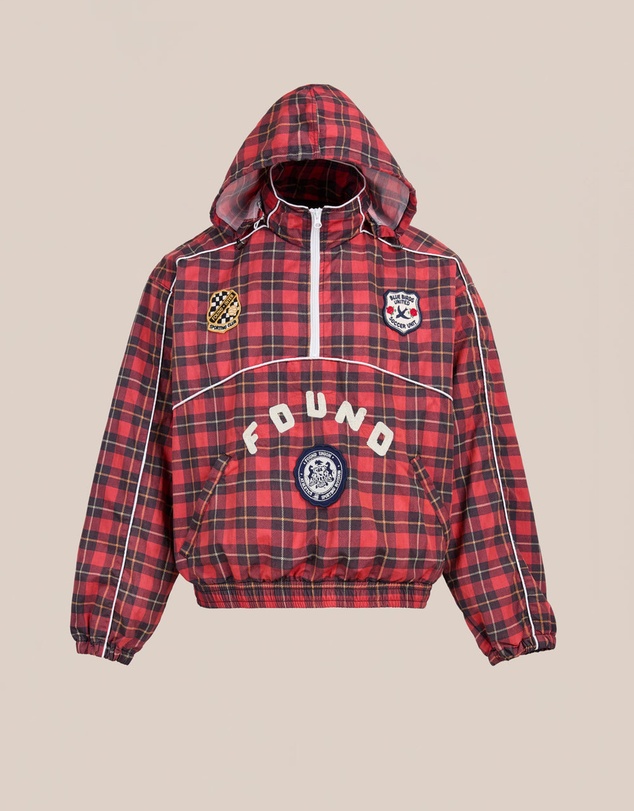 Found - Red Plaid Track Jacket