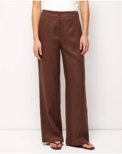 AERE - Nara Tailored Linen Pants