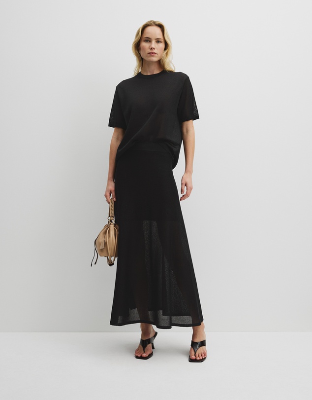 Country Road - Flared Knit Skirt