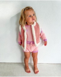 WITH LOVE FOR KIDS - Snowy Cord Vest - Babies - Kids
