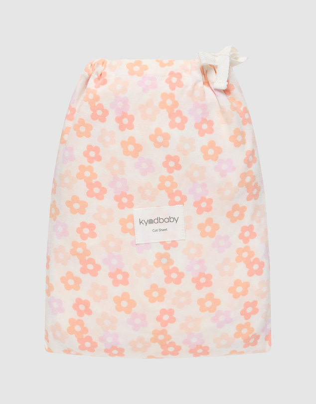 Kynd Baby - Fitted Cot Sheet in Blooms