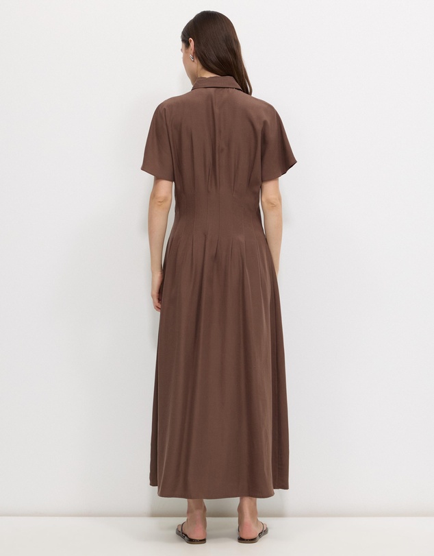 Calli - Vasco Tucked Shirt Dress
