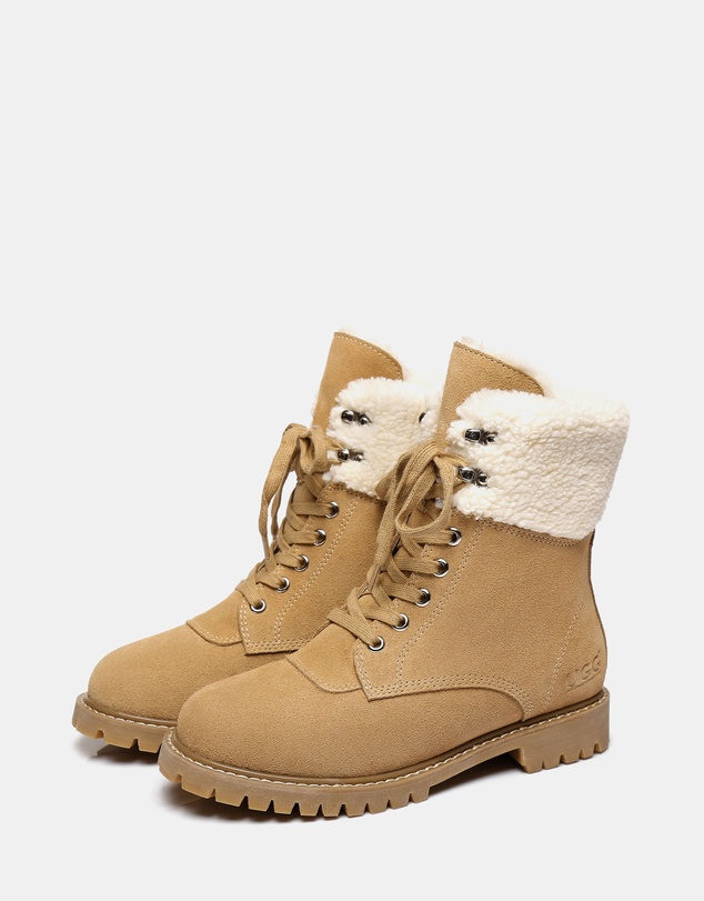 EVERAU - Australian Shepherd Ugg Mina Cow Suede Upper Martens