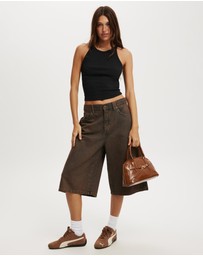Cotton On - Goldie Rib High Neck Tank