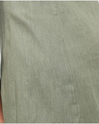 AERE - Clara Linen Mini Dress