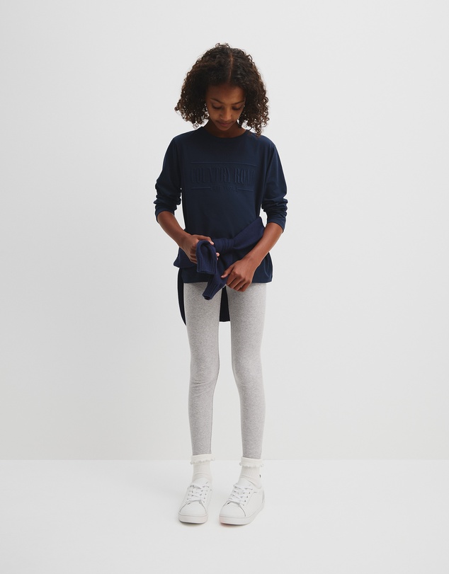 Country Road - Organically Grown Cotton Blend Solid Rib Legging