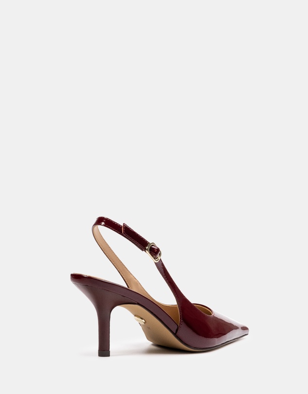 Wittner - Leia Crinkle Patent Leather Slingbacks