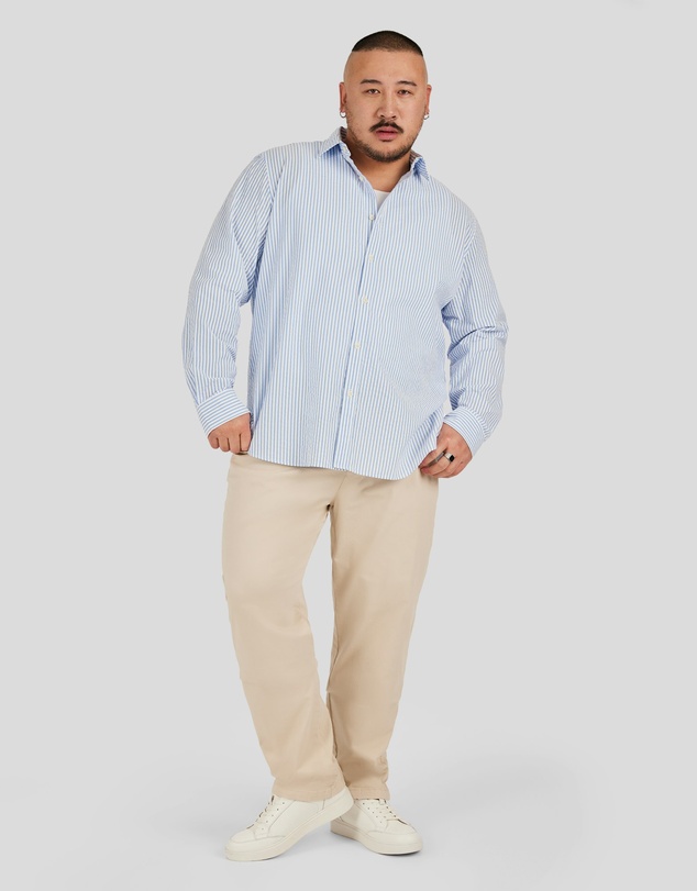 Johnny Bigg - Seersucker Relax Fit Shirt