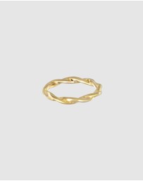 Elli Jewelry - Ring Twisted Brass Collection