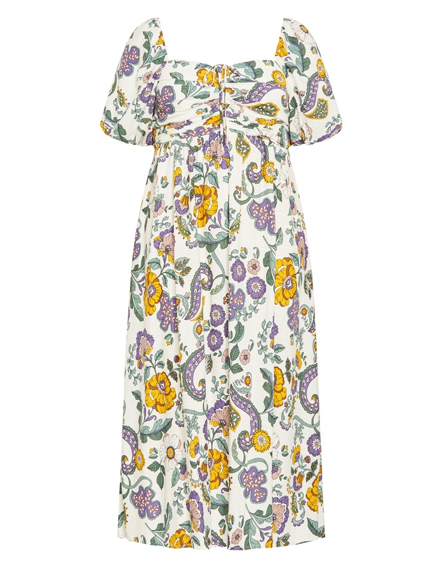 City Chic - Ellea Floral Print Maxi Dress