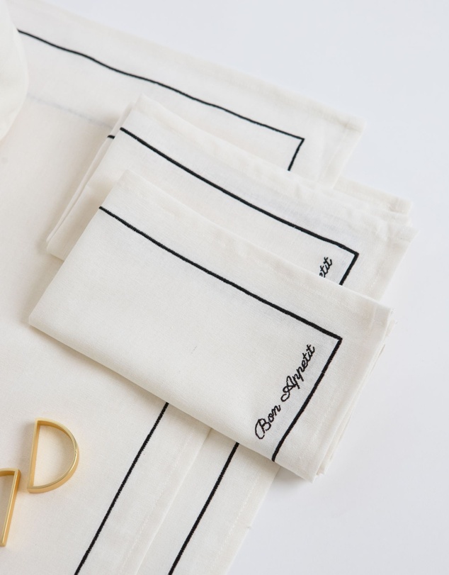Tablescaped - French Brasserie - Set of 4 Napkins