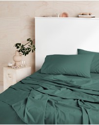 Linen House - Vienna 300TC Cotton Percale Sheet Set 50cm